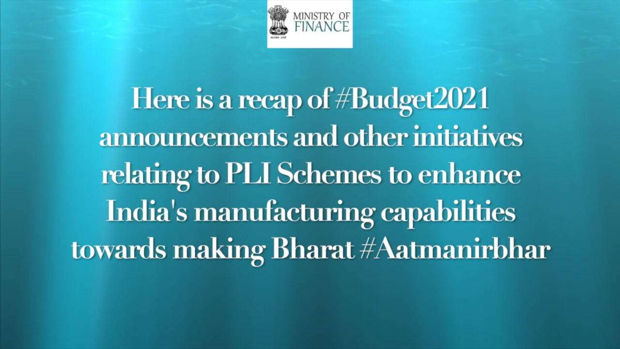 👆Here is a recap of the #Budget2021 announcements & other initiatives relating to PLI Schemes for #AatmaNirbharBharat