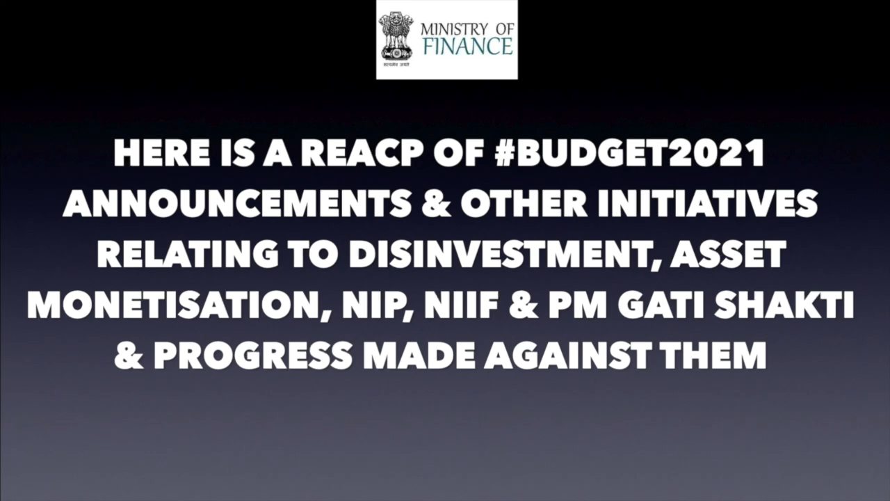 👆Here is a recap of #Budget2021 announcements & other initiatives relating to assets & and infrastructure