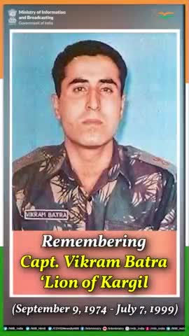 Remembering Captain #VikramBatra, ‘The Lion of #Kargil’
Tribute to the legend on his death anniversary