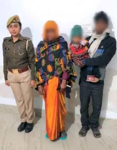 सीतापुर: #SitapurPolice थाना थानगांव पुलिस द्वारा गुमशुदा महिला को किया गया परिजनों के सुपुर्द।