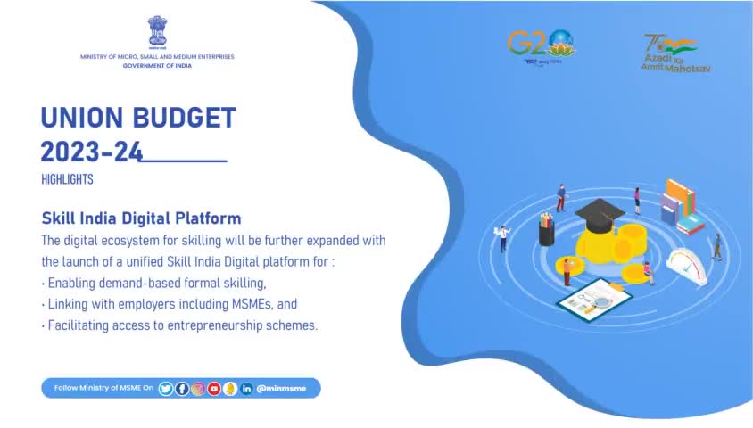 Major highlights of Union Budget 2023-24 related to MSMEs. #AmritKaalBudget #AmritMahotsav #MSME #MSMEs #budget2023