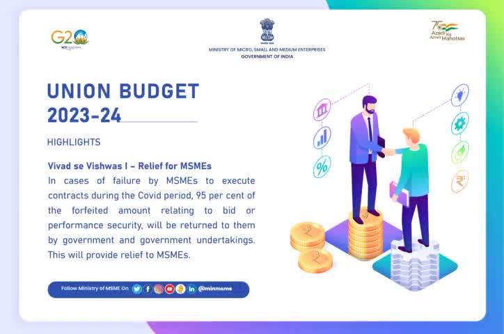 Major highlights of Union Budget 2023-24 related to MSMEs. #AmritKaalBudget #AmritMahotsav #MSME #MSME #Budget2023