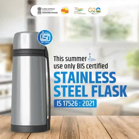 Make your summer chilled with the best quality BIS certified stainless steel flask.

#ISI #summerseason