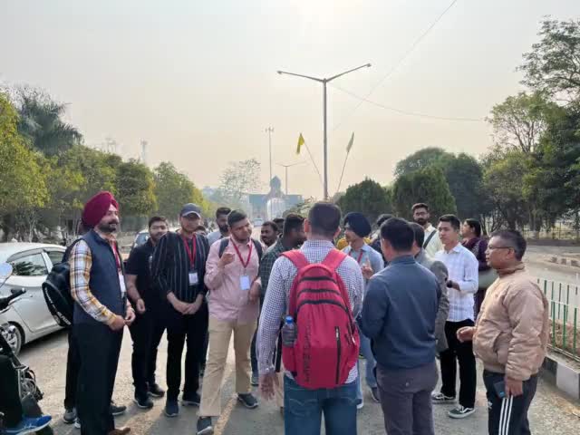 Day 3 - Central University Punjab #YuvaSangam team are ready to set off the Buddy Interaction Programme in the morning.