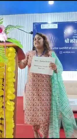 candidate sharing her feelings during Rozgar Mela at Dimapur