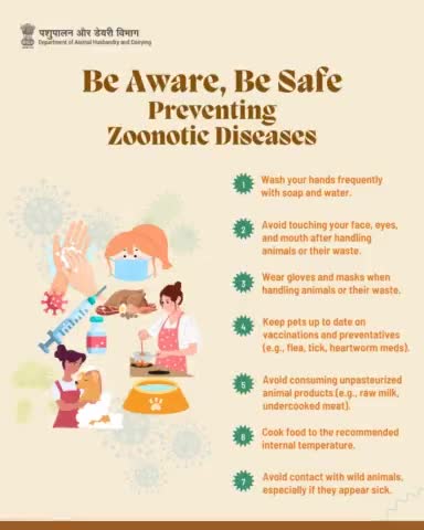 Preventing Zoonotic Diseases
 Stay safe with these simple tips!
#WorldZoonosesDay #OneHealth #animalhusbandry