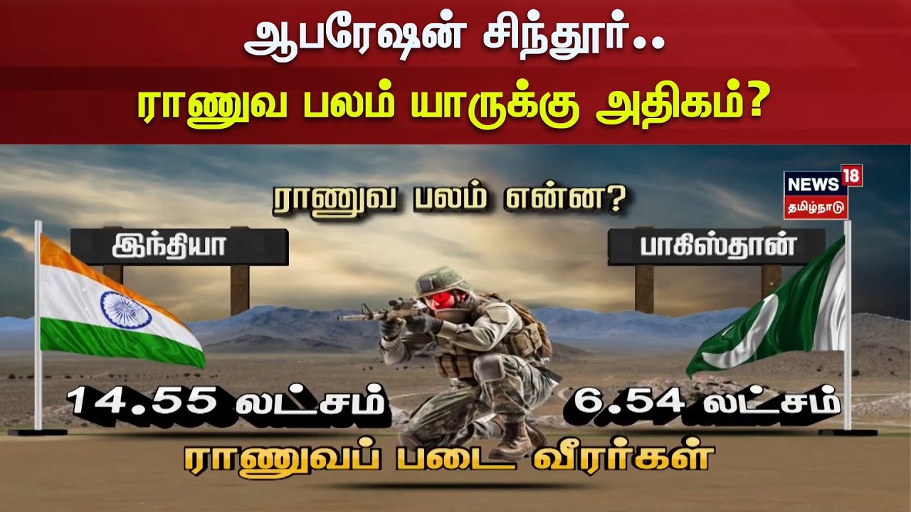 Army Strength | India vs Pakistan | ஆபரேஷன் சிந்தூர் - ராணுவ பலம் யாருக்கு அதிகம்?
