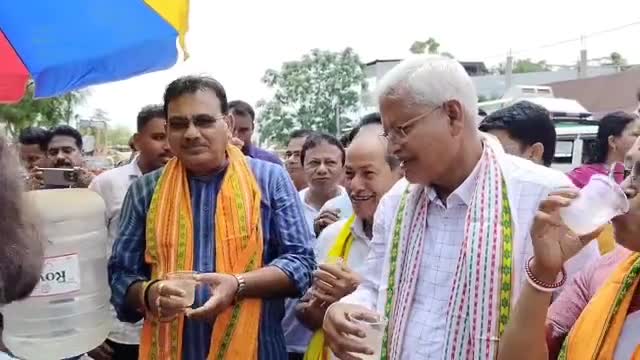 উদয়পুর: উদয়পুরে জলছত্রের আয়োজন, উপস্থিত মন্ত্রী সহ অন্যান্যরা
