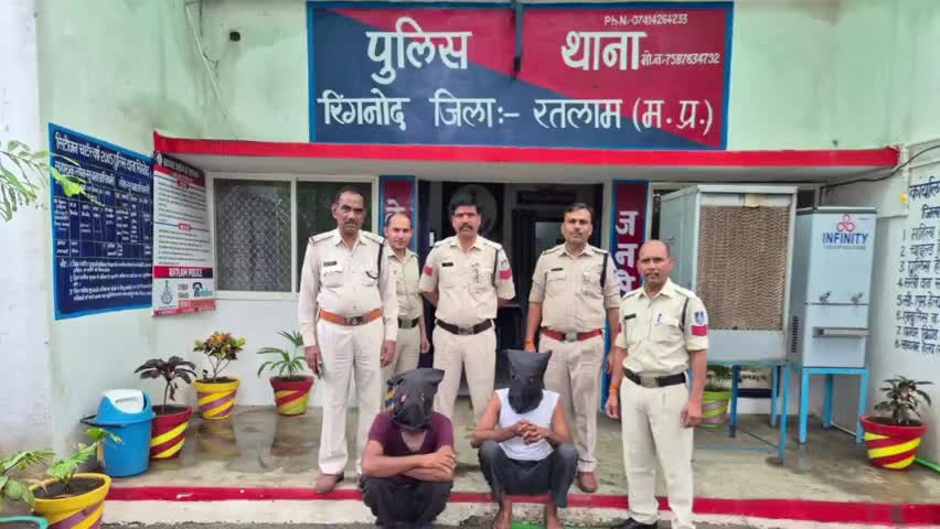 जावरा: रिंगनोद थाना पुलिस ने 62 किलो 650 ग्राम डोडा चूरा के साथ दो आरोपियों को किया गिरफ्तार