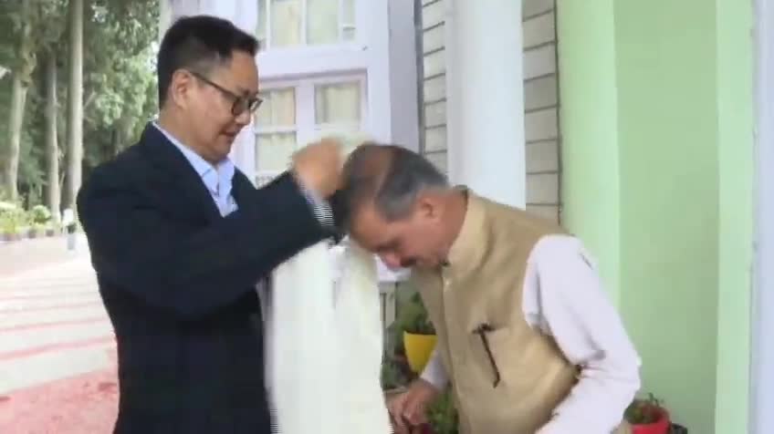 शिमला शहरी: केंद्रीय मंत्री किरेन रिजिजू ने शिमला में मुख्यमंत्री सुखविंदर सिंह सुक्खू से की शिष्टाचार भेंट