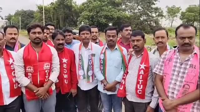 మంథని: కేంద్ర ప్రభుత్వ విధానాలకు నిరసనగా సమ్మె చేస్తున్న సింగరేణి కార్మికులు: సింగరేణి కాలరీస్ వర్కర్స్ యూనియన్ నేత రాజరత్నం
