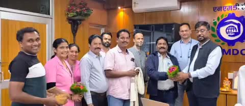 दंतेवाड़ा: खदान मजदूर संघ किरंदुल ने नए परियोजना प्रमुख का किया आत्मीय स्वागत