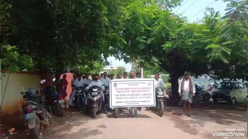 గజపతినగరం: గజపతినగరంలో మధ్య వర్తిత్వం-దేశం కోసం అంశంపై న్యాయవాదుల బైక్ ర్యాలీ