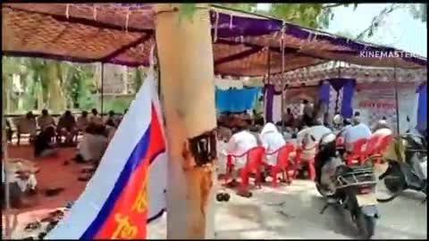 भिवानी: रिटायर्ड कर्मचारियों का भिवानी में प्रदर्शन, पेंशन को लेकर विधायक का किया विरोध