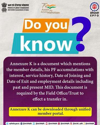 Do you know what #Annexurek is?
#EPFO #Socialsecurity #AmritMahotsav