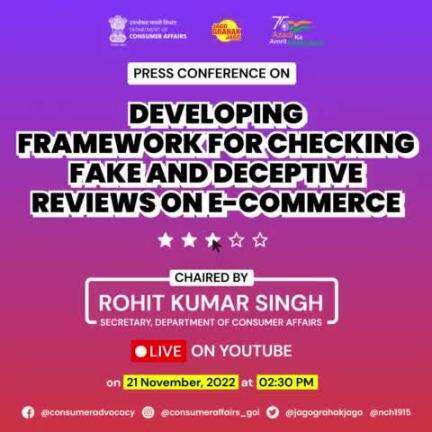 #PressConference on devloping framework for checking fake and deceptive reviews in e-commerce.

Link: youtube.com/live/5_i0MeHQb