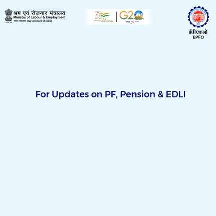 Stay connected with #epfo through our social media platforms and get updates on #pf #pension and #EDLI https://link.publ