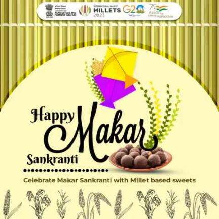 Celebrate Makar Sankranti with millet based sweets.
#agrigoi #IYM2023 #Makarsankranti2023 #YearofMillets #G2OIndia