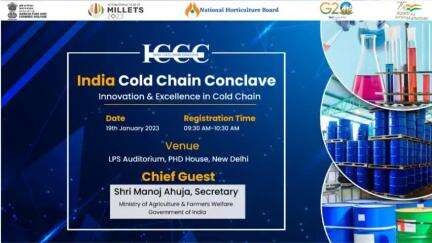 Shri Manoj Ahuja, Secretary, MoA&FW will be inaugurating India Cold Chain Conclave: Innovation & Excellence in Cold Chain today at LPS Auditorium, PHD House, New Delhi.
#agrigoi #ColdChainConclave #innovation #excellence #g20india