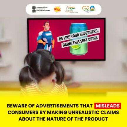 Beware of advertisements that misleads consumers by making unrealistic claims about the nature of the product.  #misleadingadvertisement