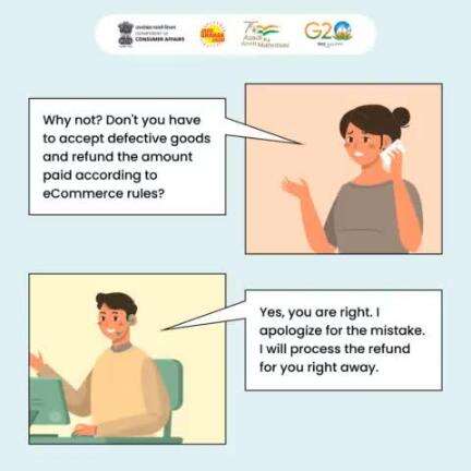 Every #ecommerce entities or platforms shall have to accept defective goods and refund the amount paid according to e-Commerce guidelines.