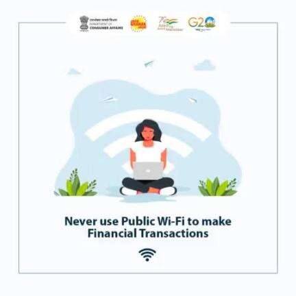 Do not make financial transactions over shared public computers or while using public Wi-Fi network. 
#Cybersafe