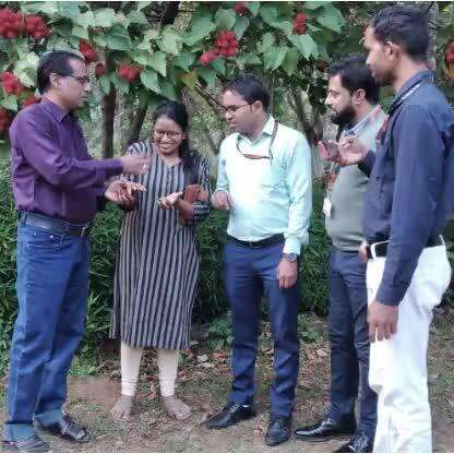 Shri. Deepak Soni, Collector, Kondagaon, Shri. Vidyang Patel, SP, Kondagaon and Officers from UNICEF visited Coconut Development Board, DSP Farm Kondagaon, Chattisgarh. 
#agrigoi #agriculture #coconut #G20 #G20India #FPO #farming