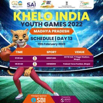 Schedule Day 13 | #KheloIndia Youth Games 2022 👍

All the best Champs!!

#KIYG2022 #KheloIndiaInMP