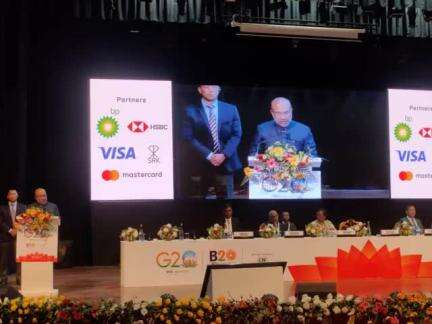 CM, Shri N. Biren Singh delivers the keynote address at #B20India Conference on Multilateral Business Partnerships