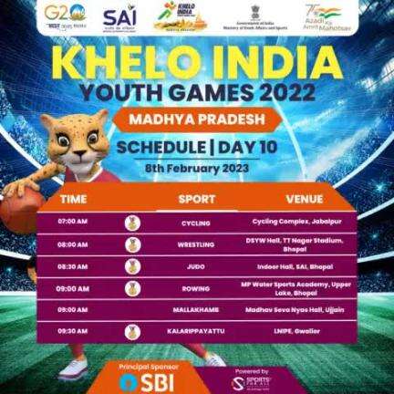 Schedule | Day 🔟| #KheloIndia Youth Games 2022 👇

#KIYG2022 #KheloIndiaInMP
#yashodhararaje https://t.co/Kep0IzqK5b