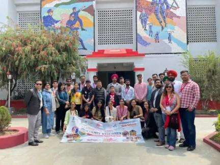 As a part of #YuvaSangam exploration, Team Central University Punjab visited INA Museum

#EkBharatShreshthaBharat