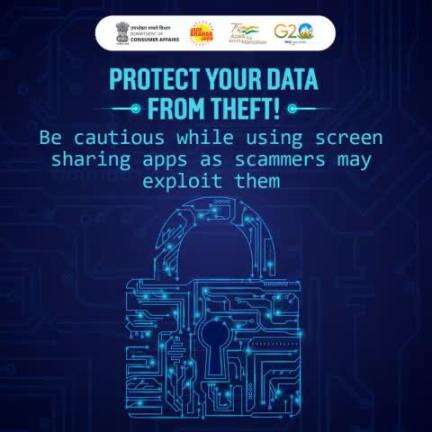Keep your data safe from prying eyes! When using screen sharing apps, beware of scammers who may try to exploit them for their own gain.

#CyberSafe