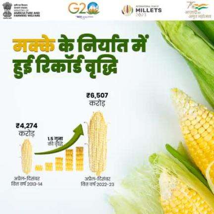 भारत सरकार का लक्ष्य किसानों को आत्मनिर्भर व समृद्ध बनाना है, जिसके परिणामस्वरूप कृषि क्षेत्र की नीतियों में सुधार से देश के पौष्टिक मकई की वैश्विक स्तर पर मांग में भारी बढ़ोतरी हुई है।

#Aatmanirbharkrishi https://t.co/KQzS7fPHIa