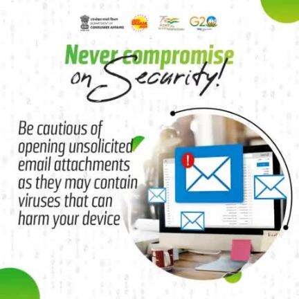 Exercise caution when opening email attachments that you did not expect or request, as they could potentially contain viruses that could damage your device.

#becybersafe