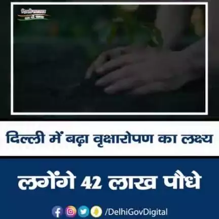 दिल्ली सरकार इस साल वृक्षारोपण के लक्ष्य को बढ़ाते हुए 35 लाख की जगह 42 लाख पौधे लगाएगी।

#Delhi #TreePlantation