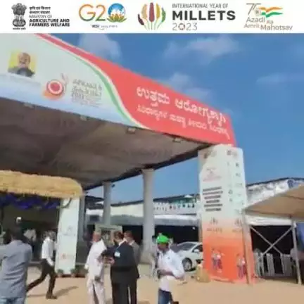 कृषि एवं किसान कल्याण विभाग के सहयोग से त्रिपुरवासिनी, पैलेस ग्राउंड, बेंगलुरू, कर्नाटक में आयोजित तीन दिवसीय “मिलेट्स एवं ऑर्गेनिक्स पर अंतर्राष्ट्रीय व्यापार मेला 2023” के पहले दिन की खास झलकियां...।
#agrigoi #IYM2023 #MOITF #G20