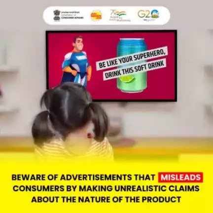 Beware of advertisements that misleads consumers by making unrealistic claims about the nature of the product.  #misleadingadvertisement