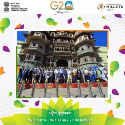 Glimpse of the delegates' visit to the Rajwada Palace in Indore on the first day of the 1st Agriculture Working Group Meeting of G20 on 13th February 2023.

#agrigoi #G20agri2023 #G20ADMindore #AD