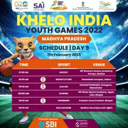 Schedule | Day 9️⃣ | #KheloIndia Youth Games 2022।

#KIYG2022 #KheloIndiaInMP
#yashodhararaje https://t.co/jutavBotwM