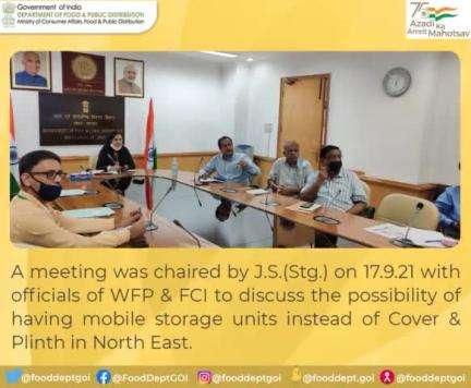 A #meeting was chaired by J.S (Stg.) with officials of WFP & FCI.