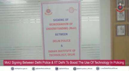 An MoU was signed today, between #DelhiPolice &  #iitdelhi at Police Headquarters.