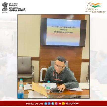 During the Pre Rabi 2022 DA&FW ICAR Interface, Sh Samuel Praveen Kumar, JS Extension made a presentation on Joint recommendations of DA&FW and ICAR on Extension activities.
#rabi #agrigoi #agriculture #agri