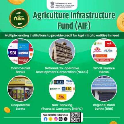 Self-reliant Indian #Agriculture!

#AgricultureInfrastructureFund provides credit facilities for #agriinfra like #postharvest management to entities in need via multiple lending institutions mentioned here.