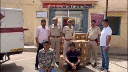 #थाना रोलः- नाकाबंदी के दौरान 1450 किलो अवैध विस्फोटक पदार्थ मय एक पीकअप गाड़ी जब्त कर, दो आरोपियों को किया #गिरफ्तार।