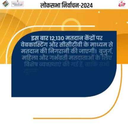 बुजुर्ग, महिला और गर्भवती मतदाताओं के लिए विशेष व्यवस्थाएं की गई हैं, ताकि सभी सुगमता के साथ अपना वोट डाल सकें : अनुपम राजन, मुख्य निर्वाचन पदाधिकारी, मप्र
#ivote4sure #ChunavKaParv #DeshKaGarv