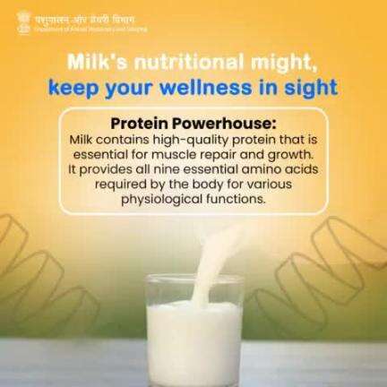 Milk is Super for Muscles! 

 Did you know it's packed with protein?

 That helps muscles grow and fix themselves. Cool, right? #Milk #Protein #milkproducts