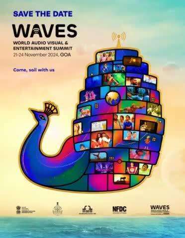 Inaugural Poster launch for the World Audio-Visual & Entertainment Summit (WAVES) took place at the #BharatPavilion during 2024 Cannes Film Festival