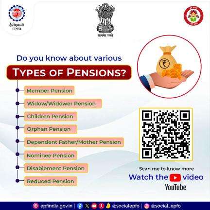 #EPFO provide different types of #pensions to its #members. Scan QR and watch video for complete information.