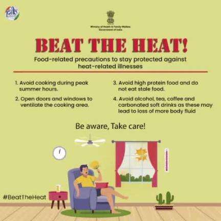 Be Aware Take Care 
#BeatTheHeat