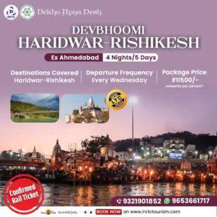 Here's your escape to #calmness - A #trip to the two wonder spots in #Uttrakhand!

Destinations: #Haridwar - #Rishikesh
Duration: 4N/5D
Price: Starting from ₹11,500/- per person*